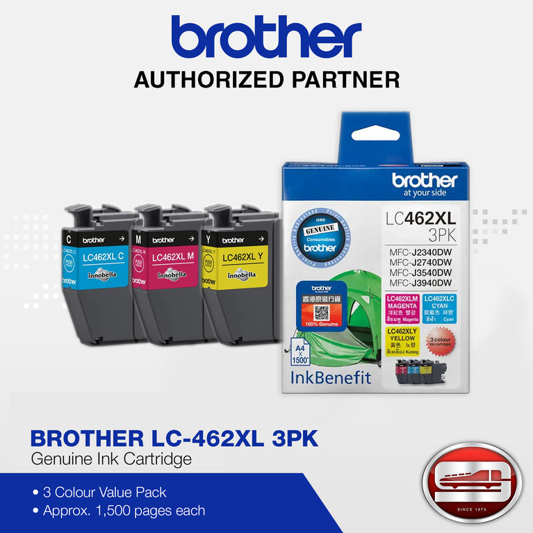 Brother LC-462XL 3PK (Magenta, Cyan, Yellow)
