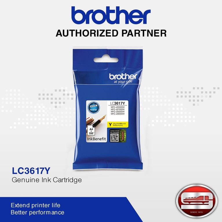 Brother LC-3617Y Original YELLOW High Yield Ink Cartridge