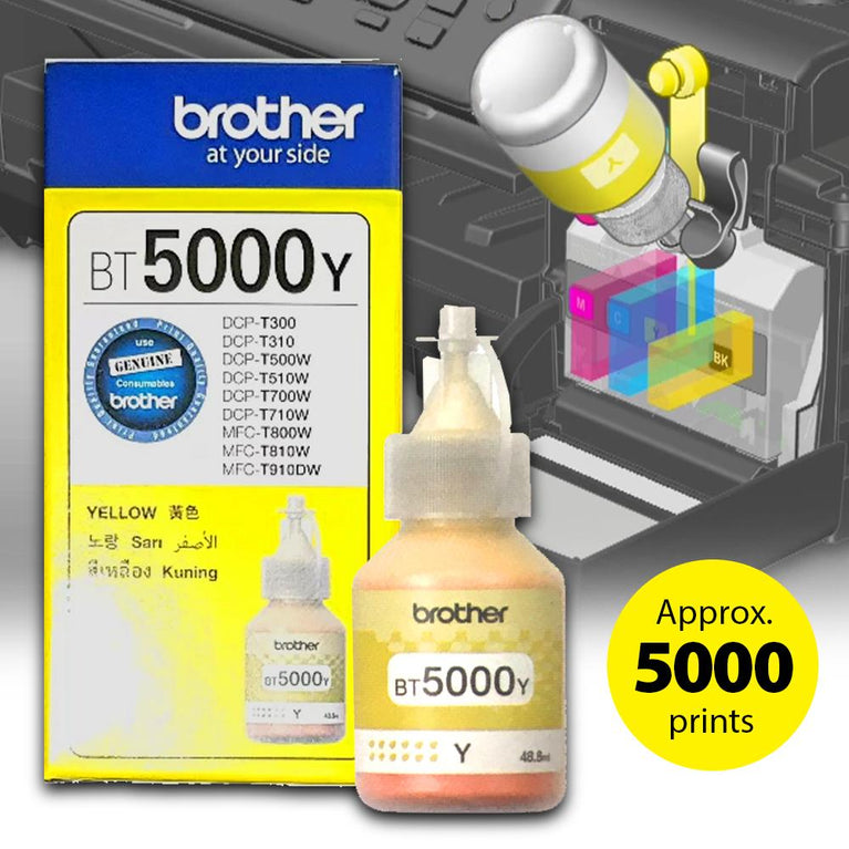 Brother Ink BT-5000Y Yellow 100% Original