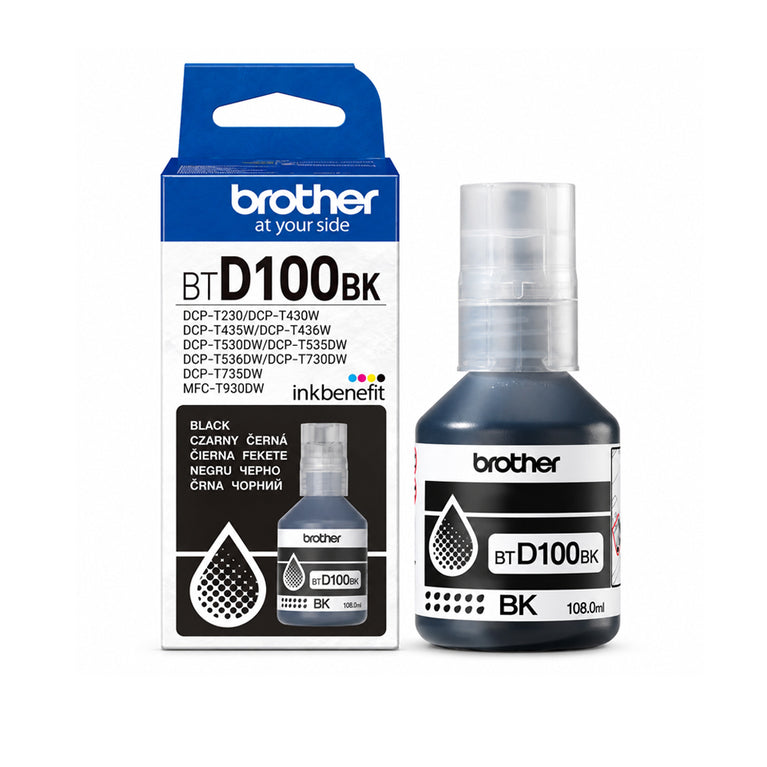 Brother BT-D100BK Ultra High Yield Black Ink Bottle