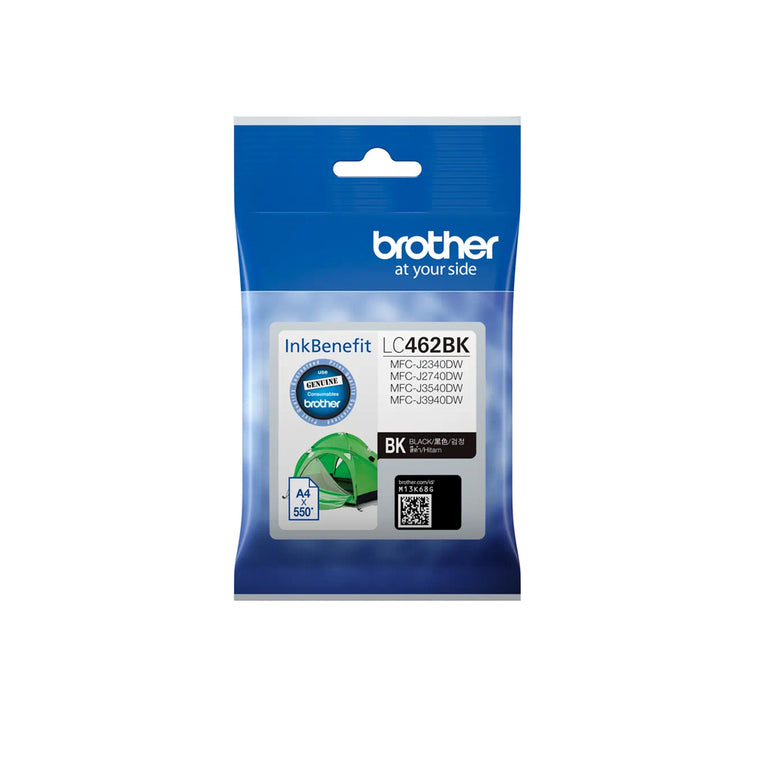 Brother LC-462BK Black Genuine Ink Cartridge (550 page yield)