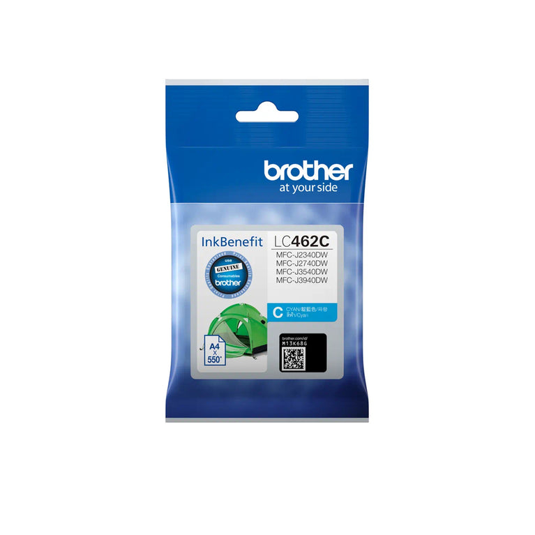 Brother LC-462C Cyan Genuine Ink Cartridge (550 page yield)