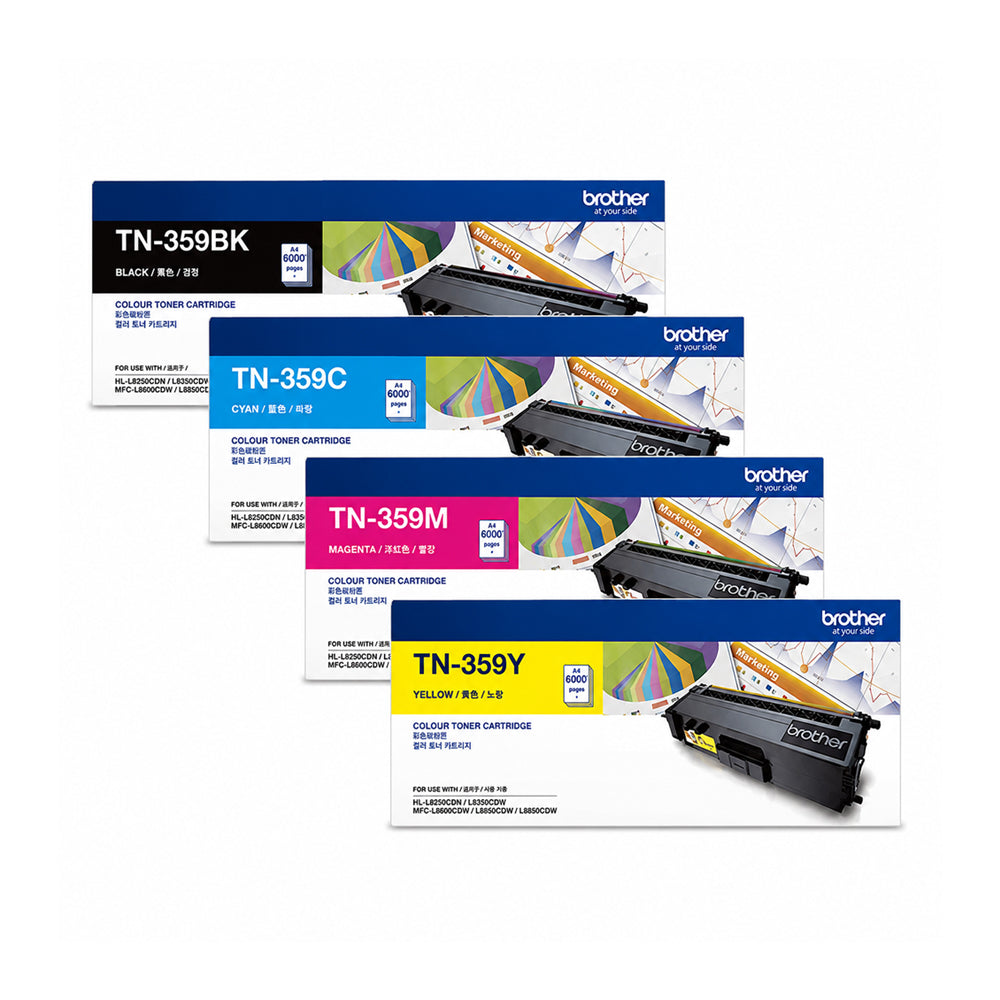 Brother TN-359 CMYK Genuine Toner Cartridge