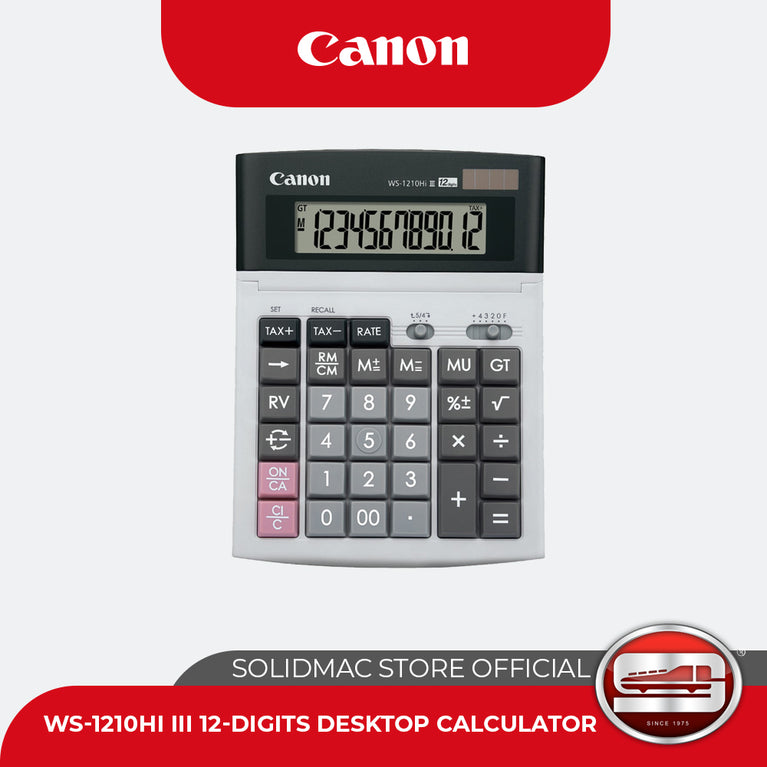 Canon WS-1210Hi III Desktop Calculator 12 Digits