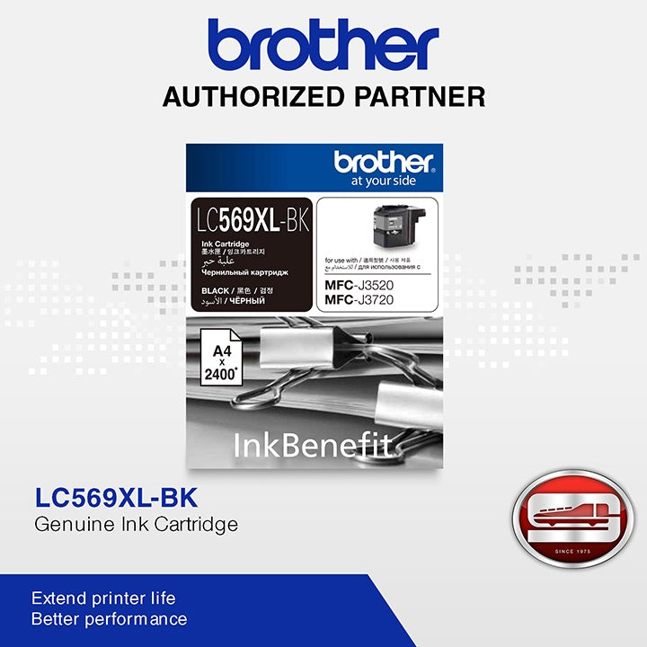 Brother LC-569XLBK Original Black Ink Cartridge
