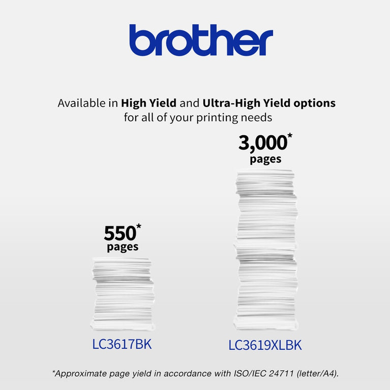 Brother LC-3617BK Original BLACK High Yield Ink Cartridge
