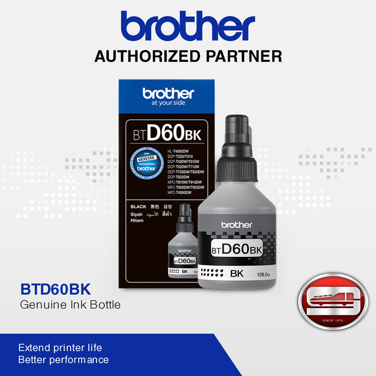 Brother BT-D60BK Black 100% Original