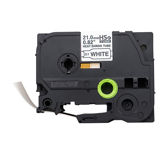 Brother HSe-251E Black on White 21mm Tape Cassette (100% Genuine)