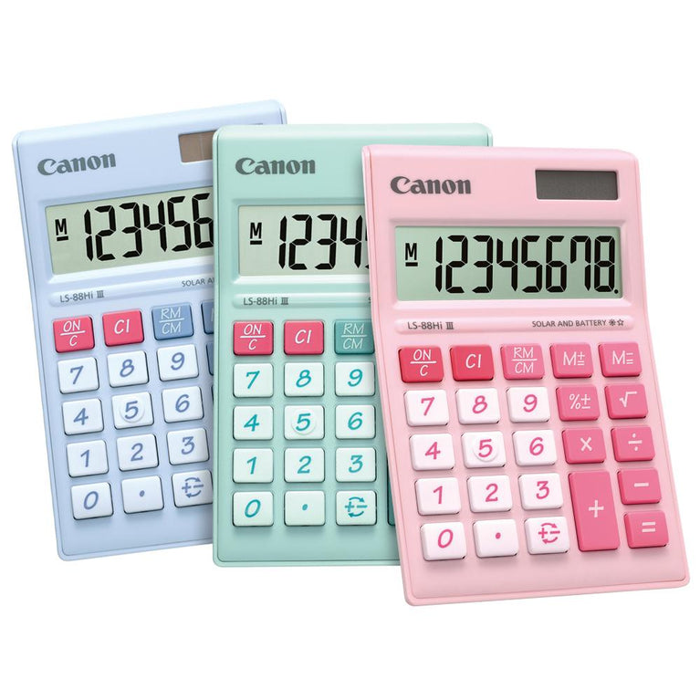 Canon LS-88Hi III Desktop Calculator 8 digits (Pastel Pink)