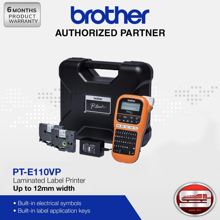 Brother PT-E110VP Portable Handheld Label Printer