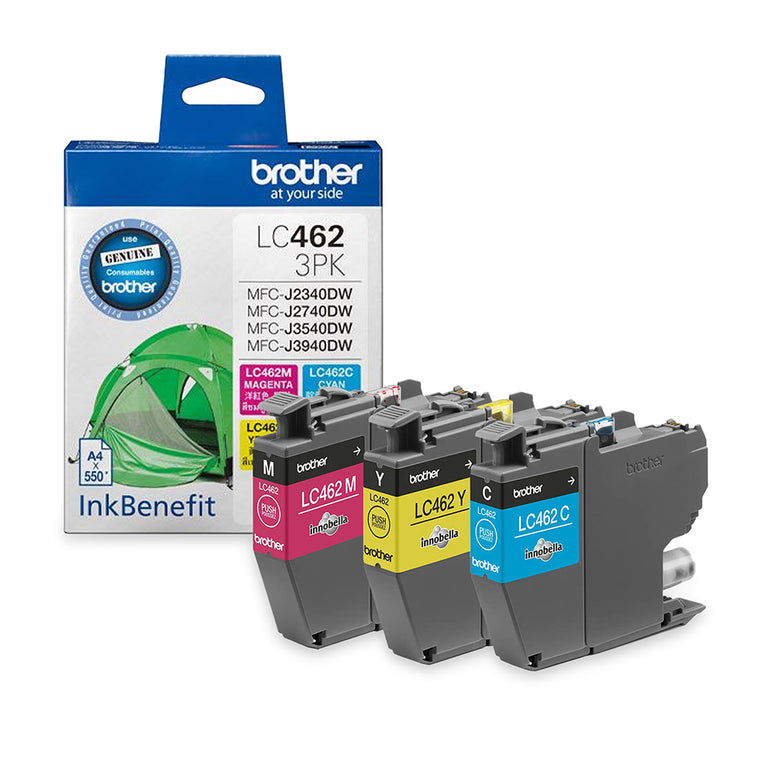 Brother LC-462 3PK CMY)  Genuine Ink Cartridge