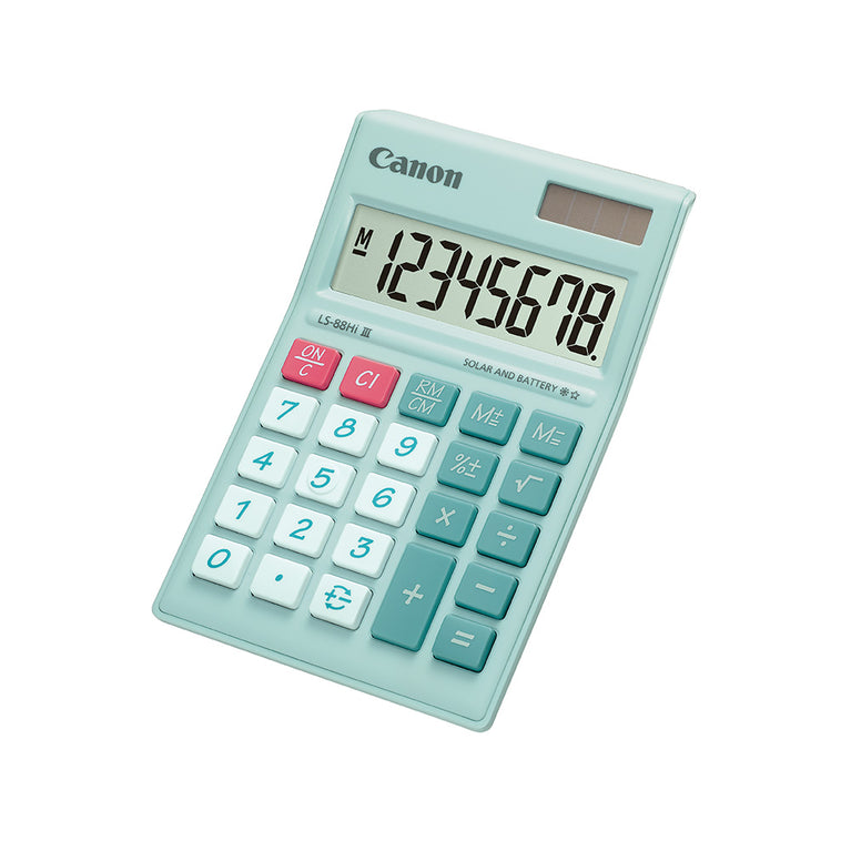 Canon LS-88Hi III Desktop Calculator (Pastel Green)