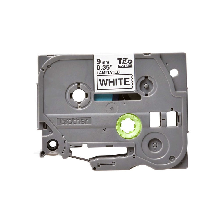 Brother TZE-221V2 9mm (0.35") Black on white Labelling Tape (100% Original)