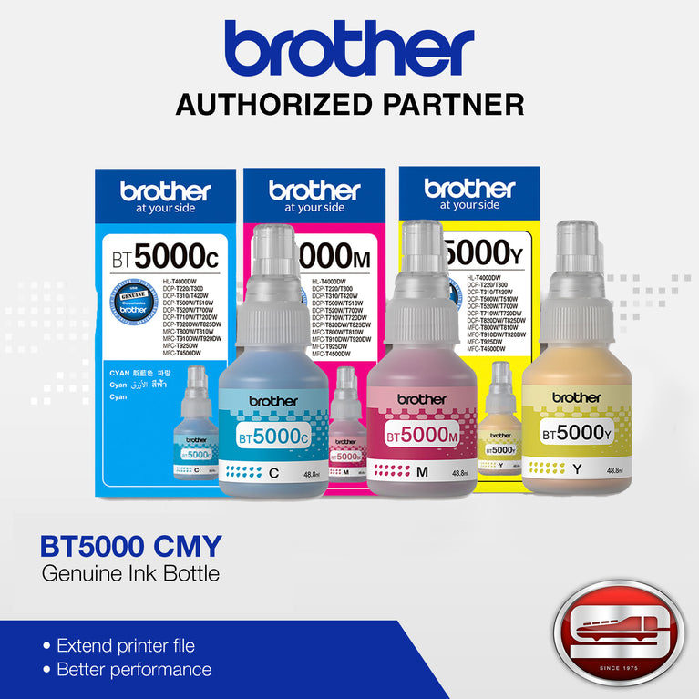Brother BT-5000 CMY Genuine Set of Ink