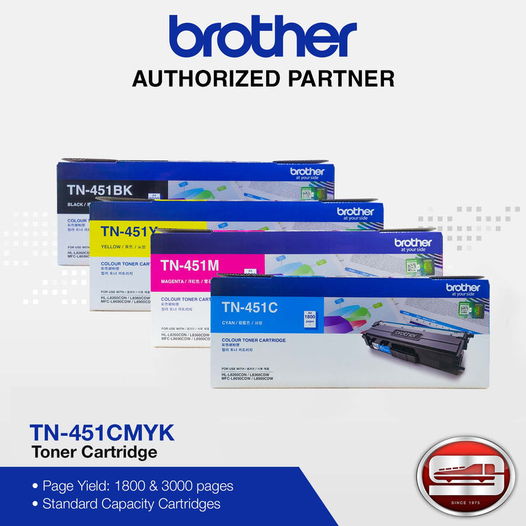 Brother TN-451 CMYK Original Colour Toner Cartridge