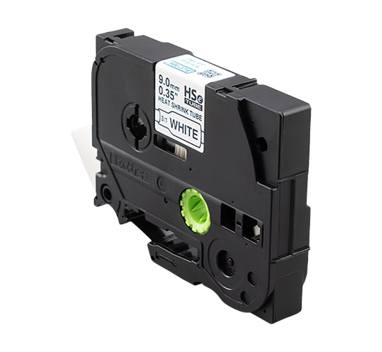 Brother HSe-221E Black on White 9mm Tape Cassette (100% Genuine)